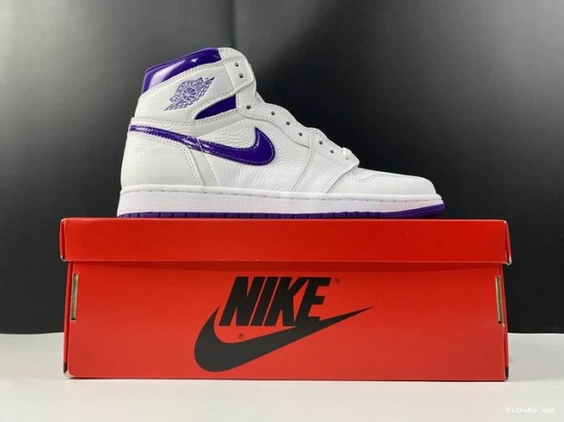 RETRO JORDAN 1 AIR HIGH CD0461-151 PURPLE COURT 0823